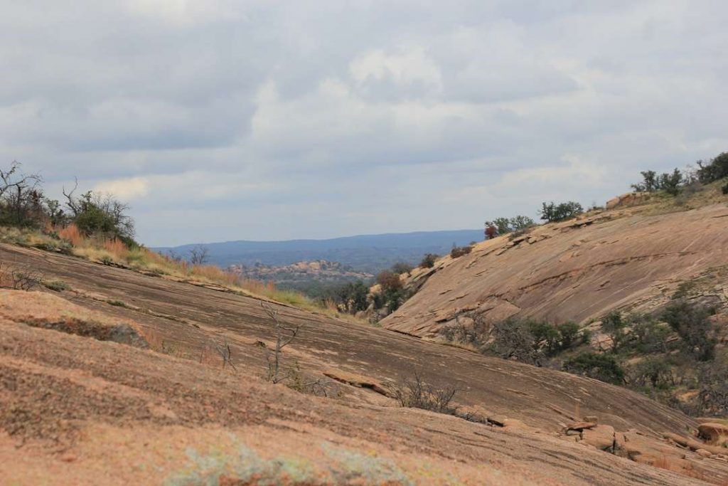 the pink granite rock that is Enchanted Rock State Park