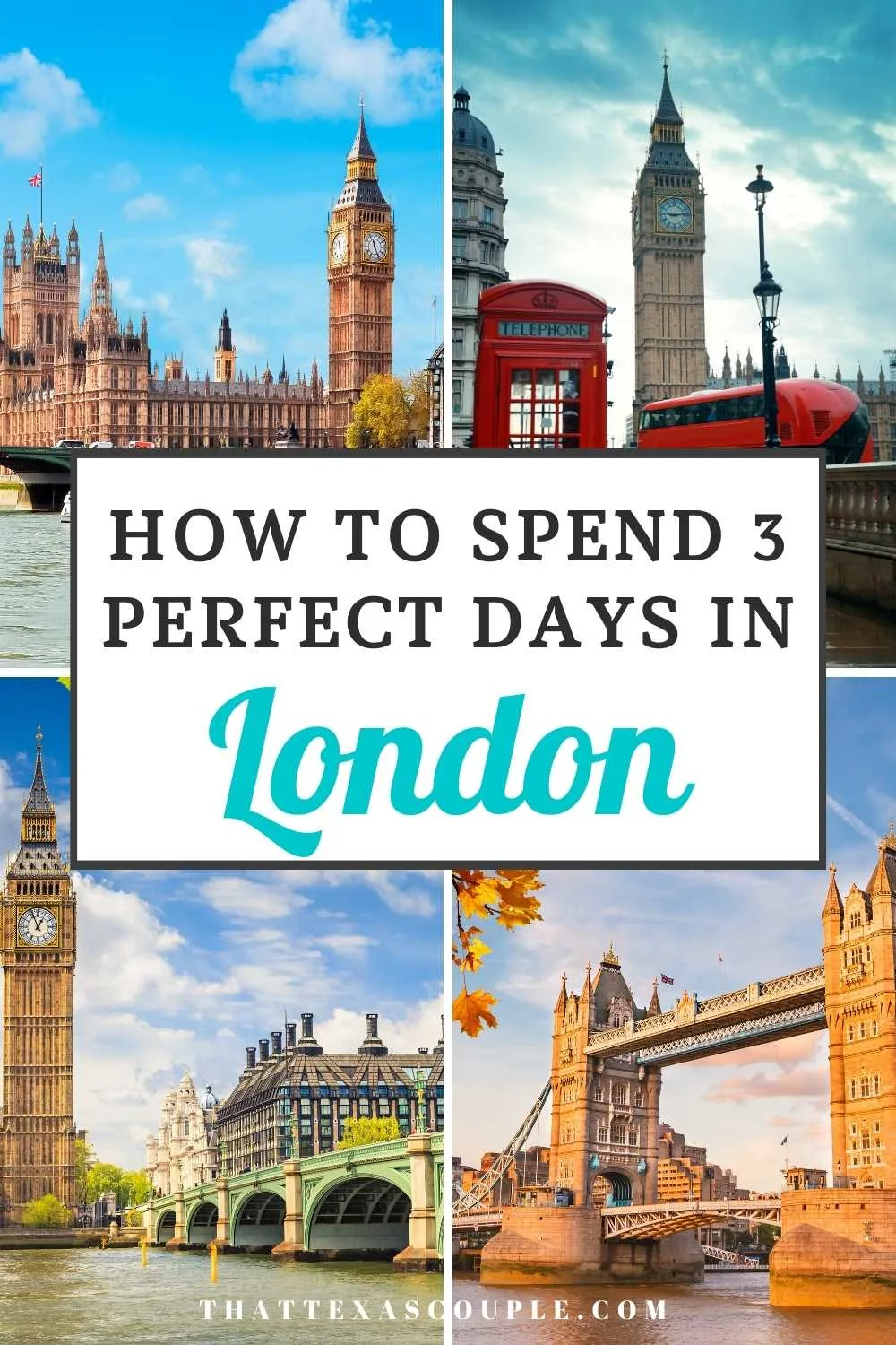 3 days in London Pinterest