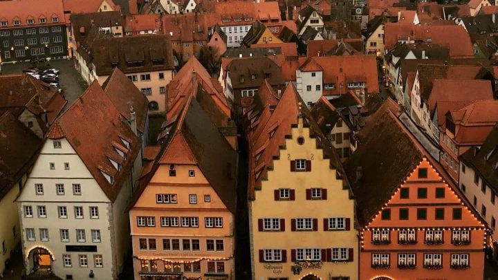 Aerial view of Rothenburg
