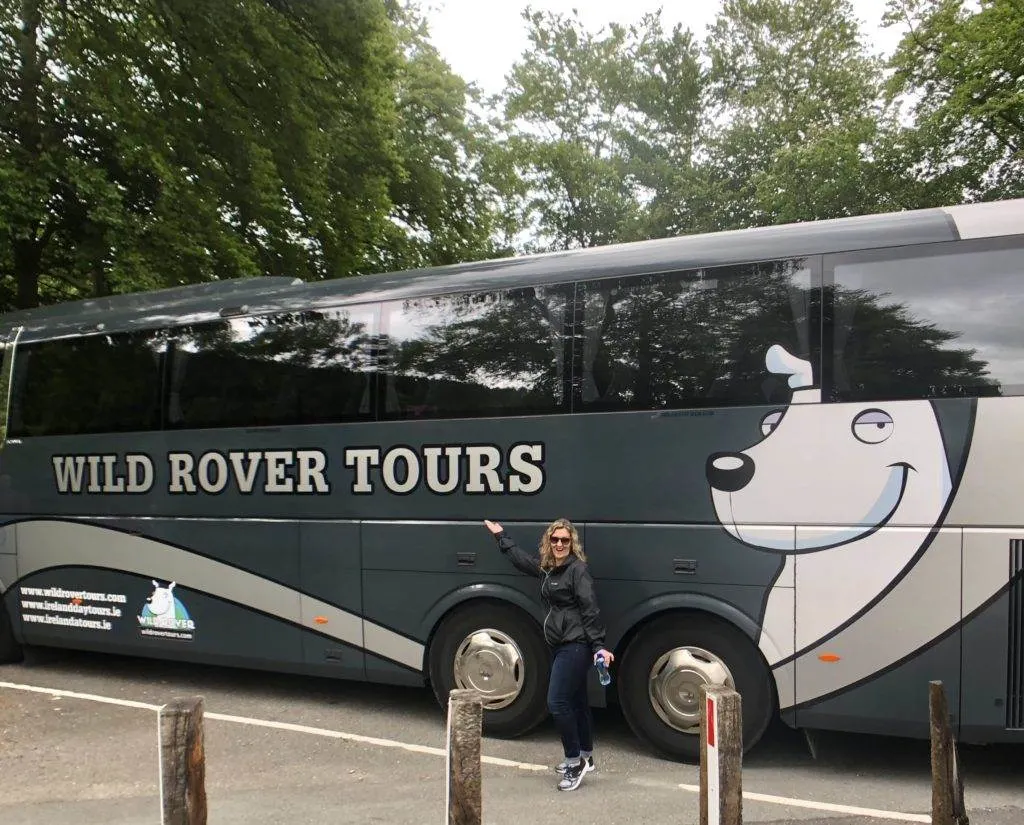 Wild Rover Tour bus on our day trip from dublin