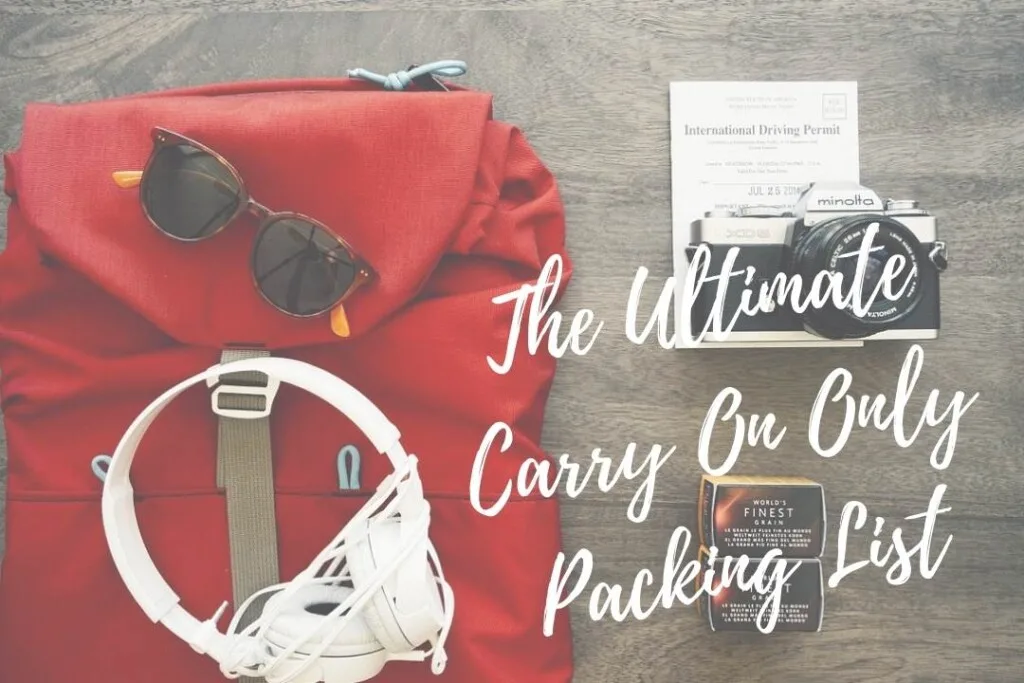 If you're considering traveling with only a backpack, then this ultimate carry on only packing list is just what you need! #carryononly #minimalisttravel #backpack #packinglist