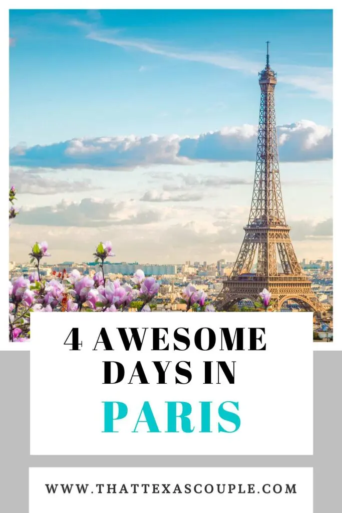 4 Day Paris Itinerary