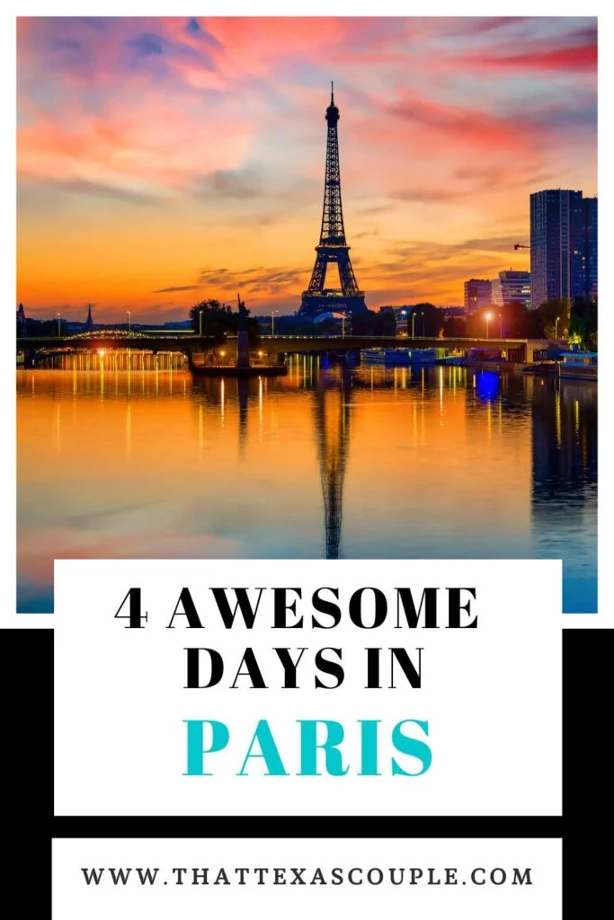 4 Day Paris Itinerary