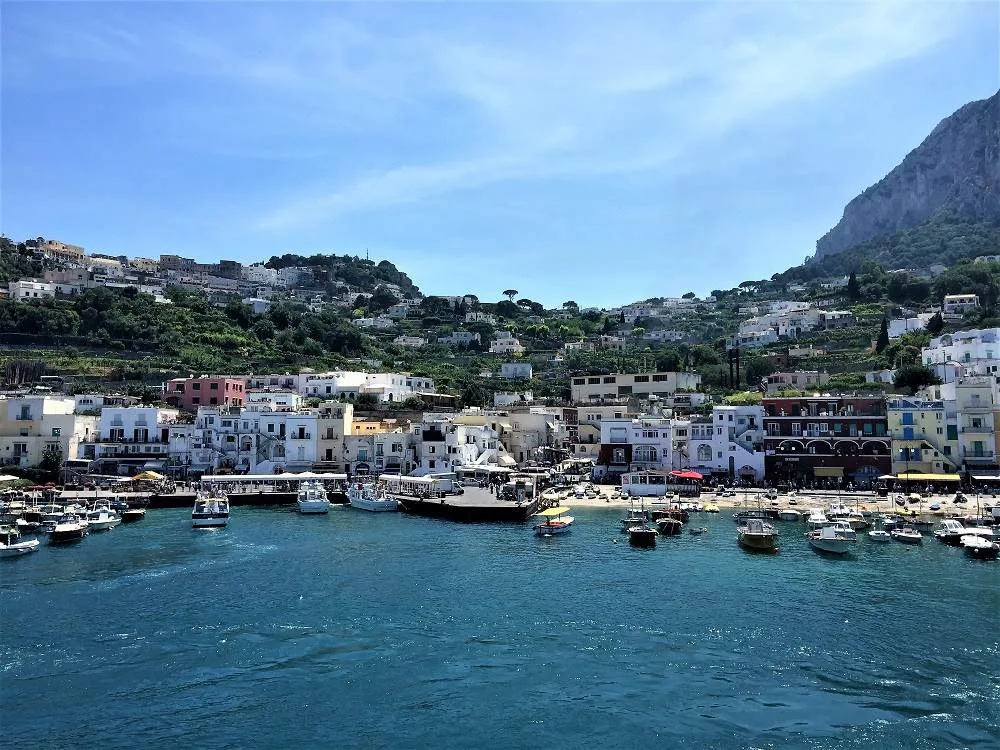 Marina Grande Capri is easily accessible with the Naples to Capri ferry