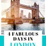 london itinerary 4 days