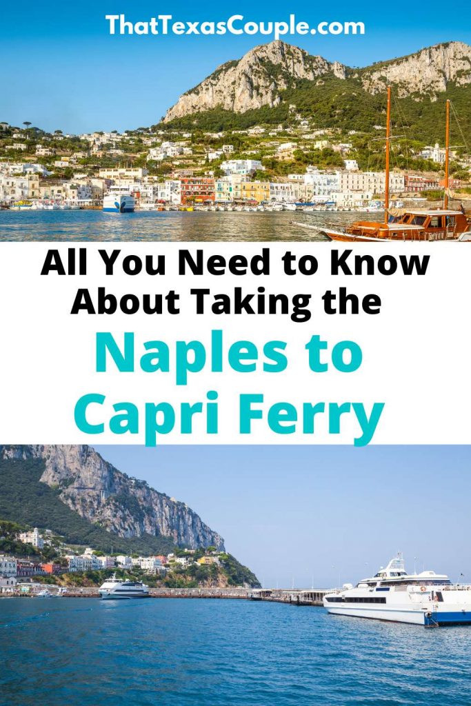 Naples to Capri Ferry Pin Image