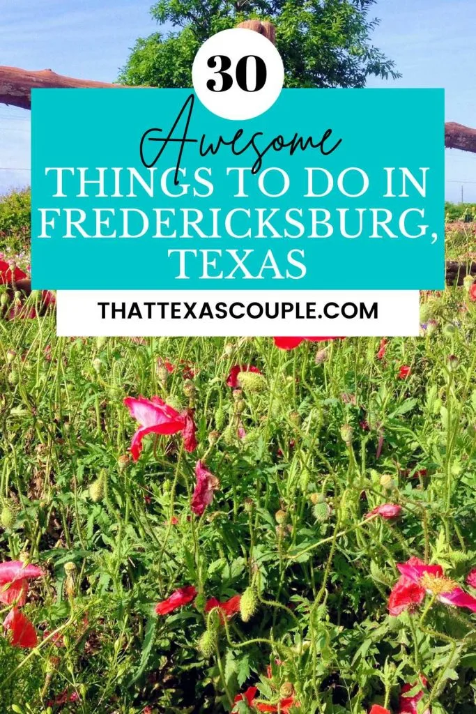 Fredericksburg things to do Pinterest image