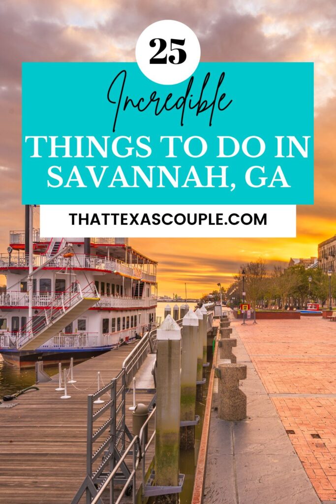 things to do in savannah ga