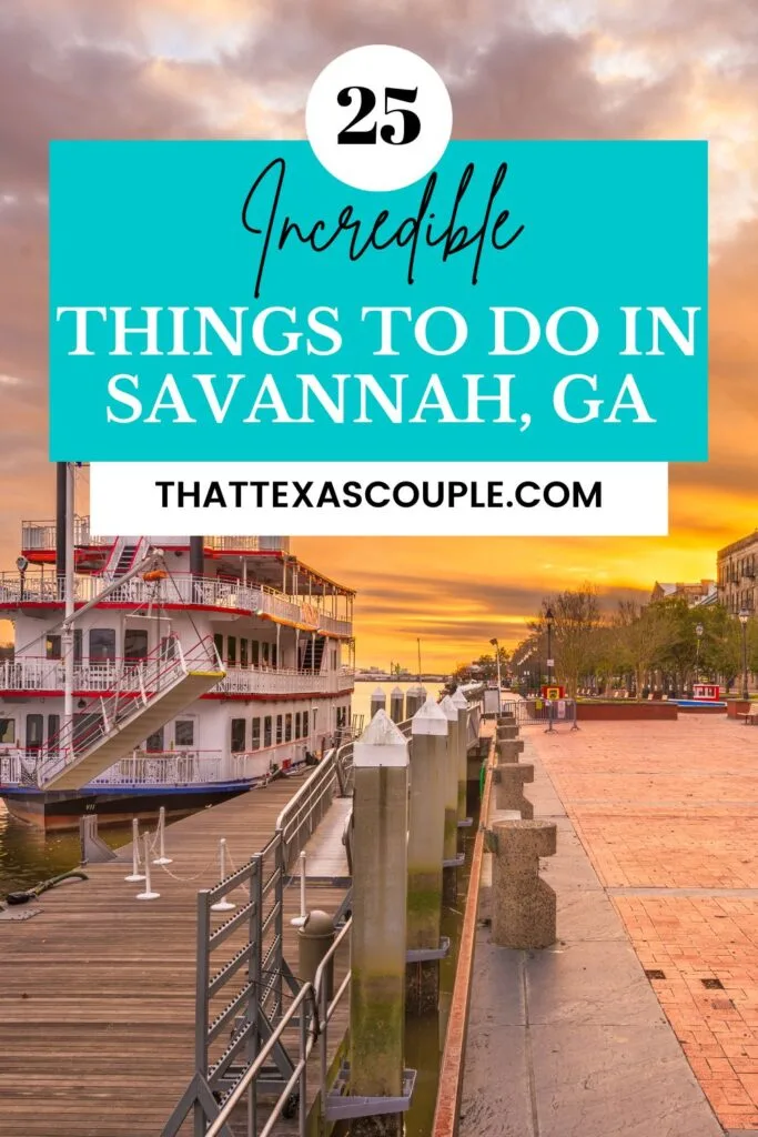 things to do in savannah ga