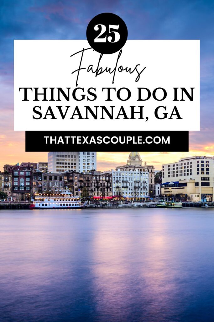 things to do in savannah ga