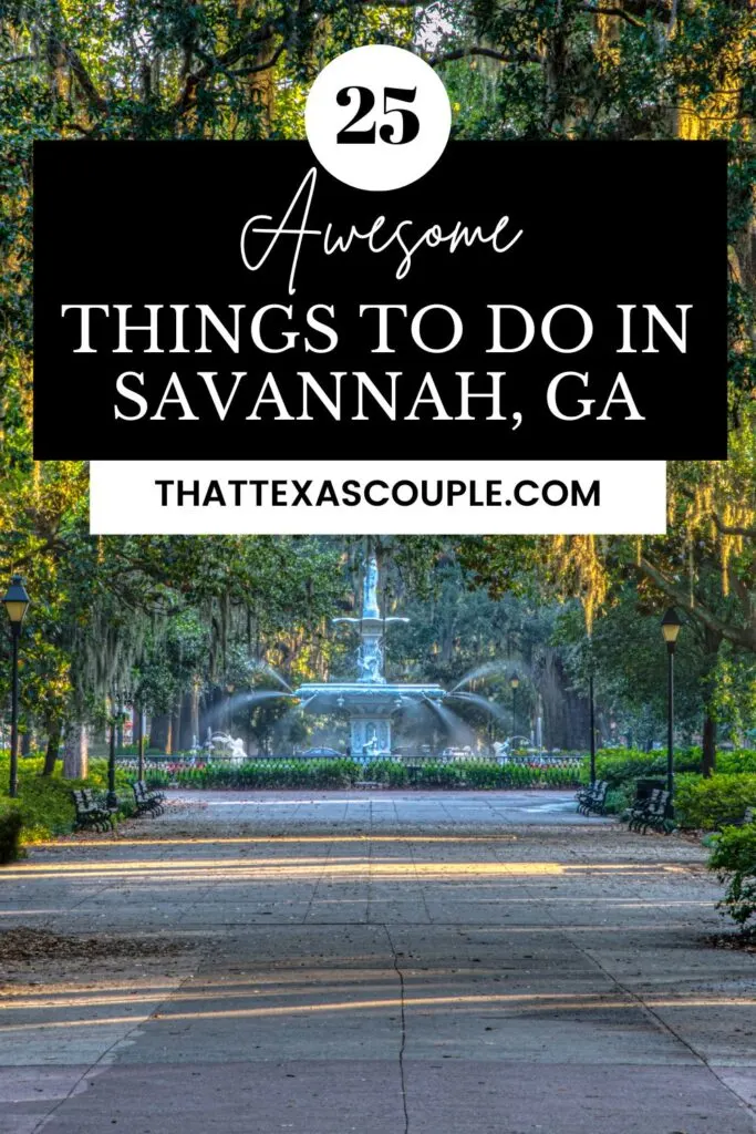 things to do in savannah ga