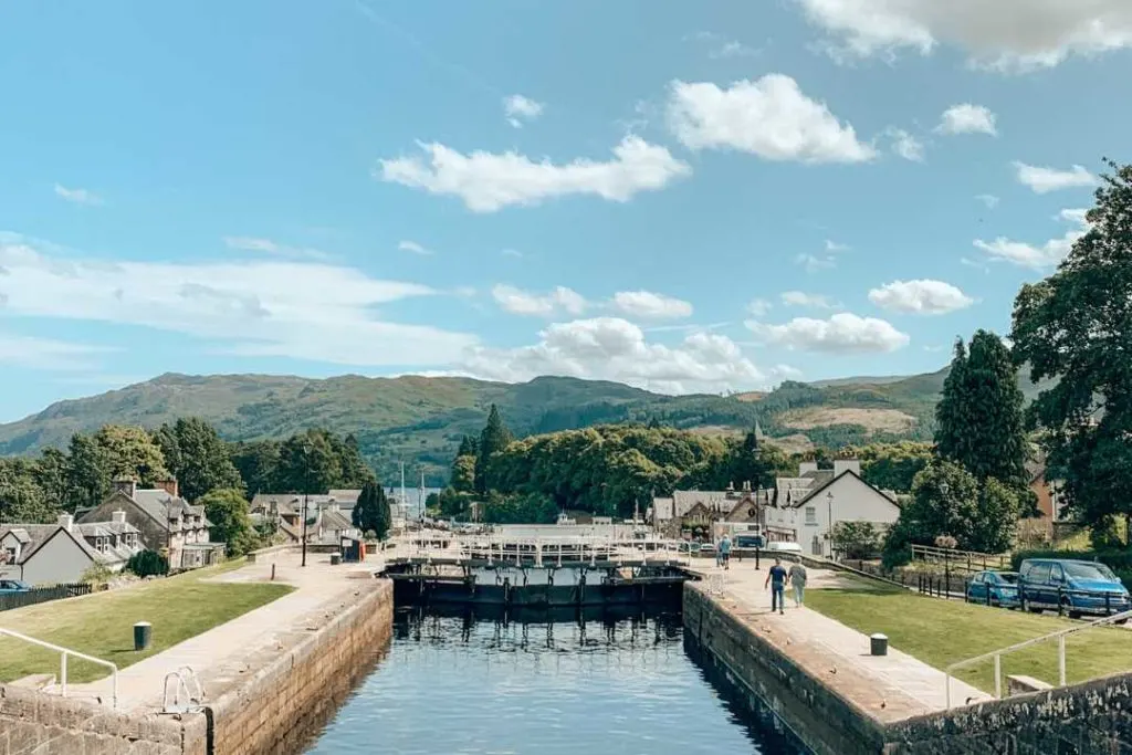 Fort Augustus is one of the cool places to visit in Scotland