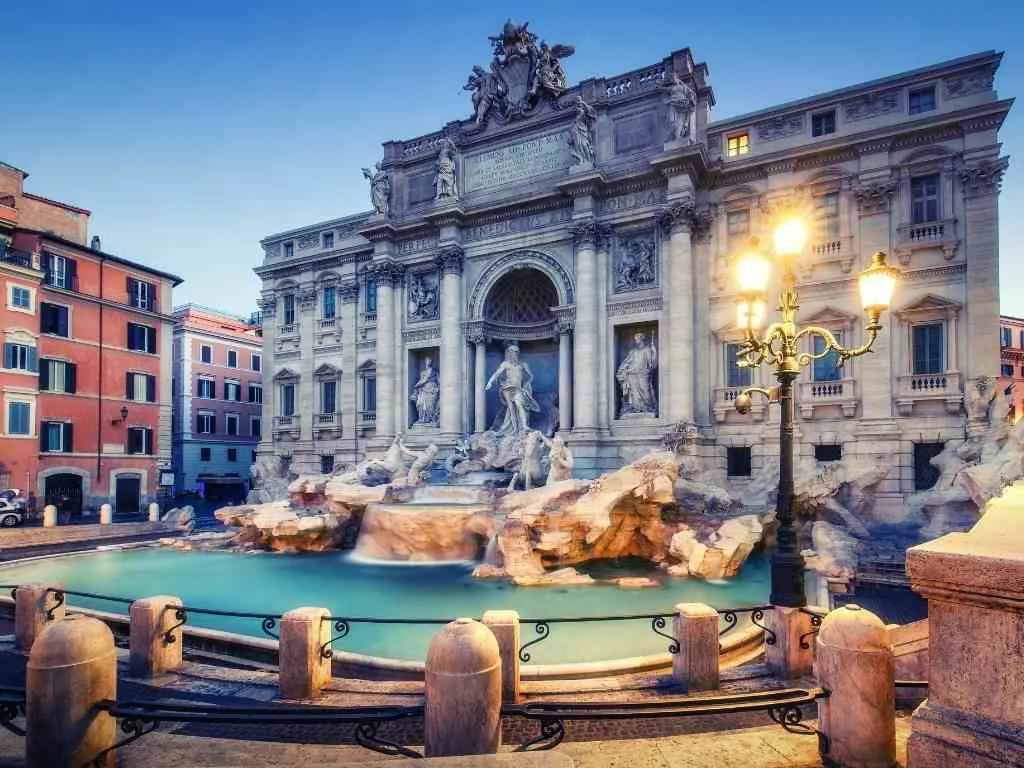 The Trevi Fountain- where to stay in Rome and couples bucket list