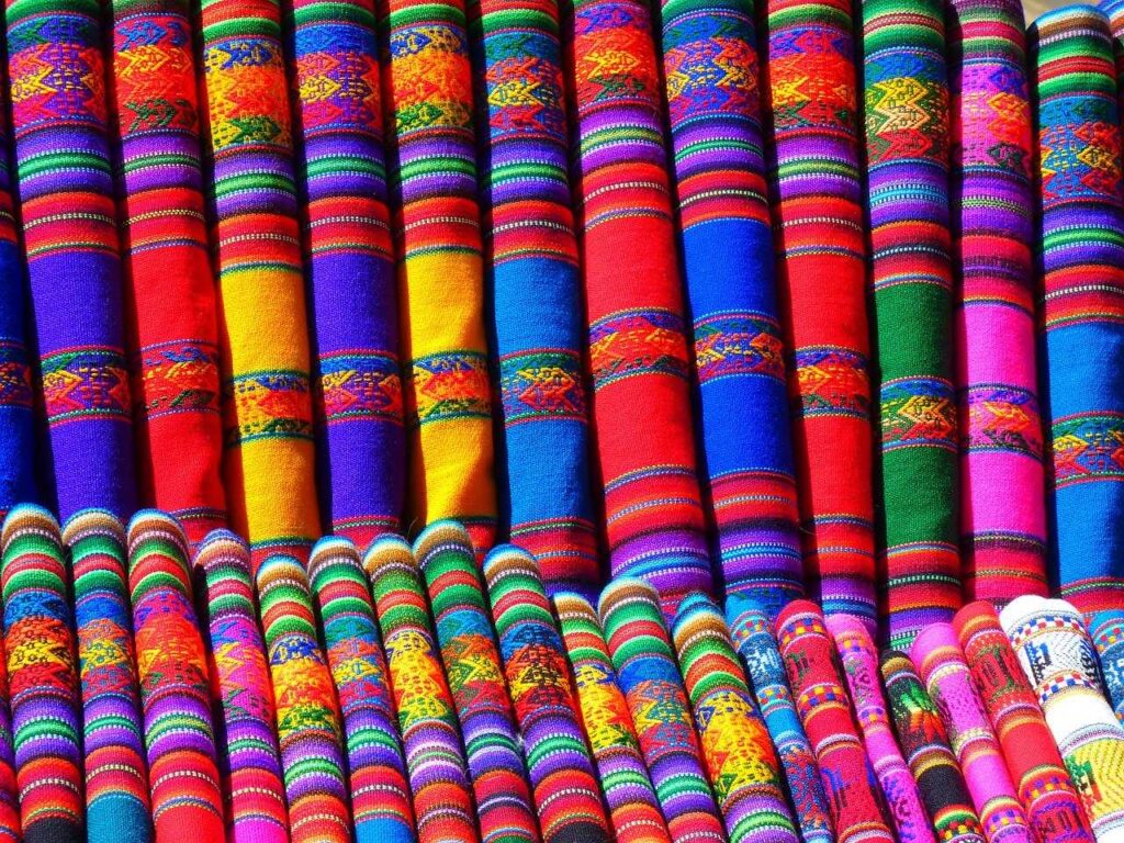bright colored textiles-things to do in isla mujeres