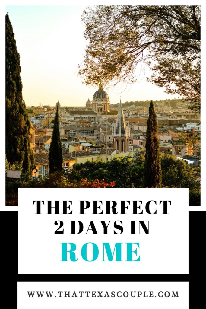 2 day Rome itinerary