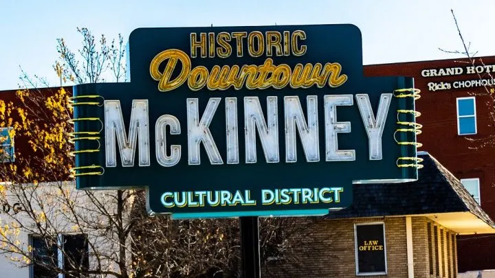 Downtown McKinney sign
