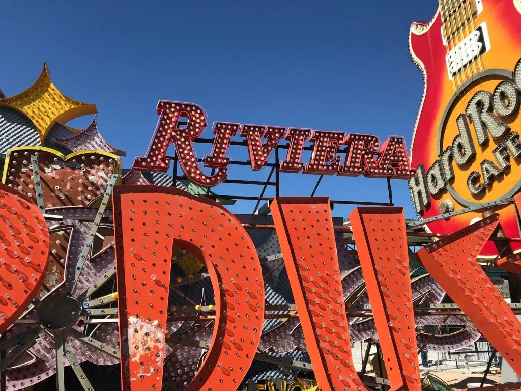 signs at the Neon Museum
