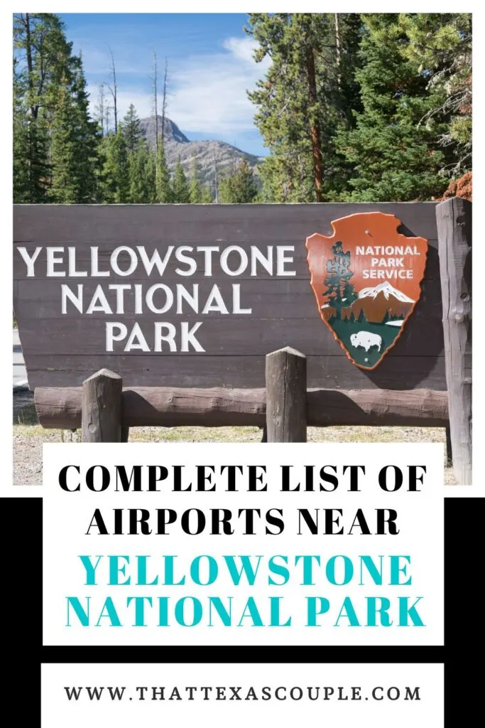 airports near Yellowstone