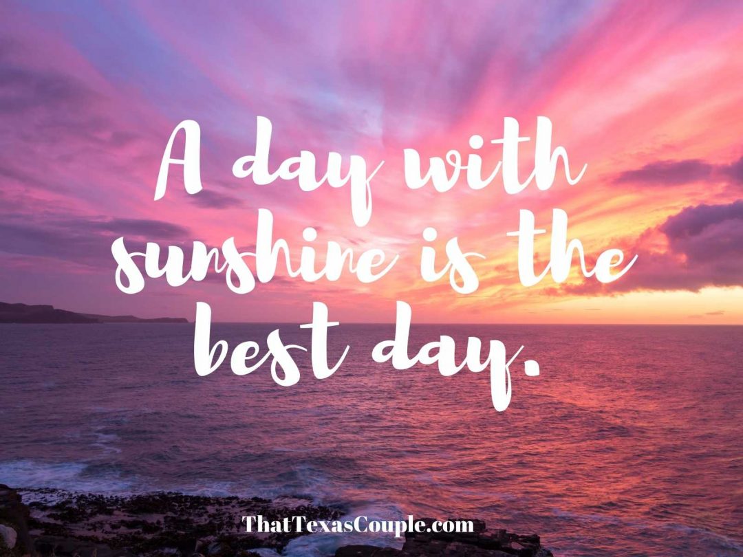 150 Perfect Sunshine Captions for Instagram That Texas Couple