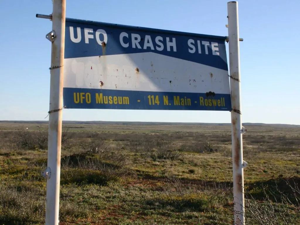 UFO Crash Site sign