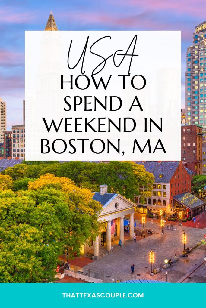 Weekend in Boston pin