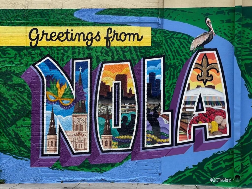 Greetings from NOLA mural