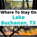 Lake Buchanan Cabins Pin Image