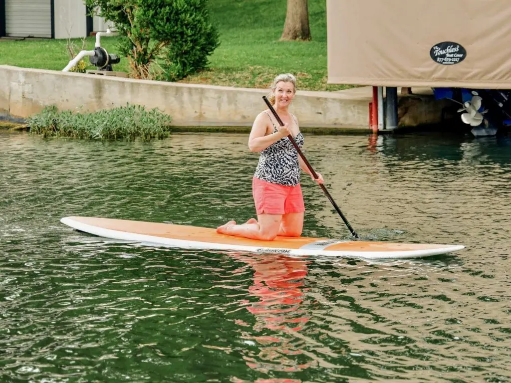 girl on a paddleboard