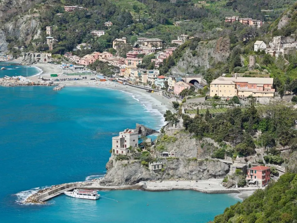 aerial view of Monterosso