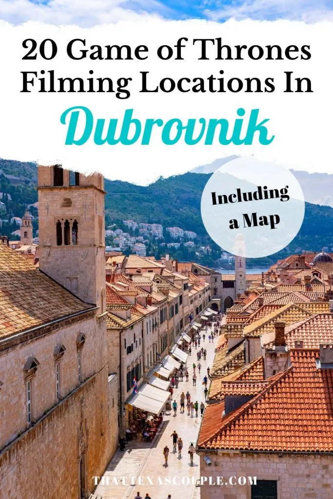 Dubrovnik Game of Thrones Pin Image