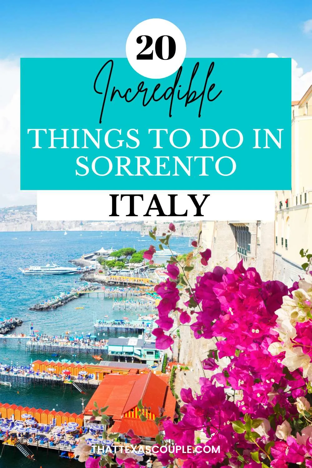 Things to do in Sorrento Italy pin image