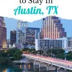 Austin where to stay Pin Image