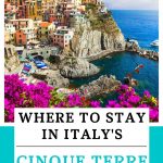 where to stay in cinque Terre Italy Pin