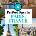 4 days in Paris itinerary for couples