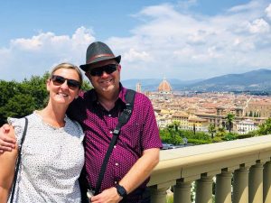 Marty and MIchelle in Florence