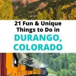 things to do in Durango Colorado Pin image