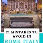 tips for visiting Rome Pinterest image