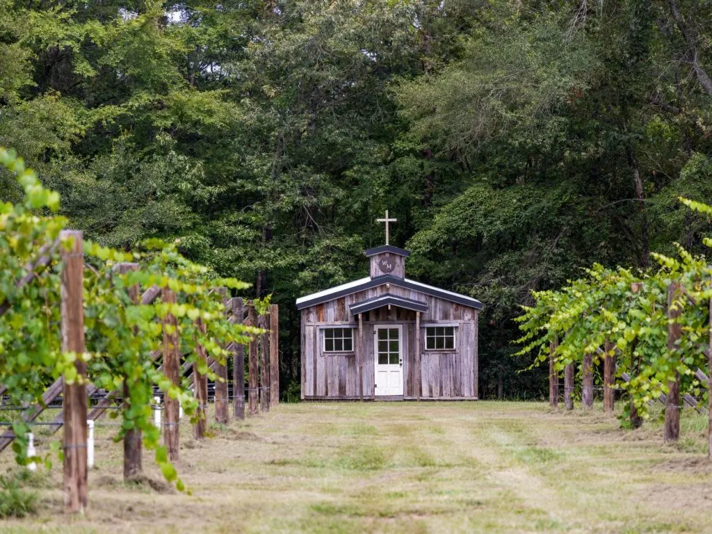 chapel in the vineyards at Walkers Mill