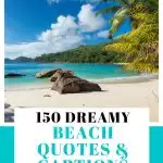 Quotes about the beach pin image