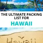 Hawaiian packing list