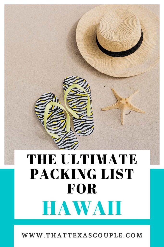 Hawaiian packing list