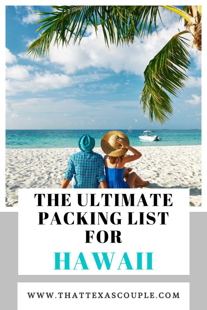 Hawaiian packing list
