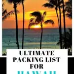 Hawaiian packing list