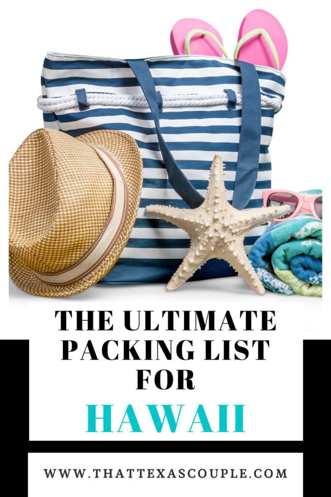 Hawaiian packing list
