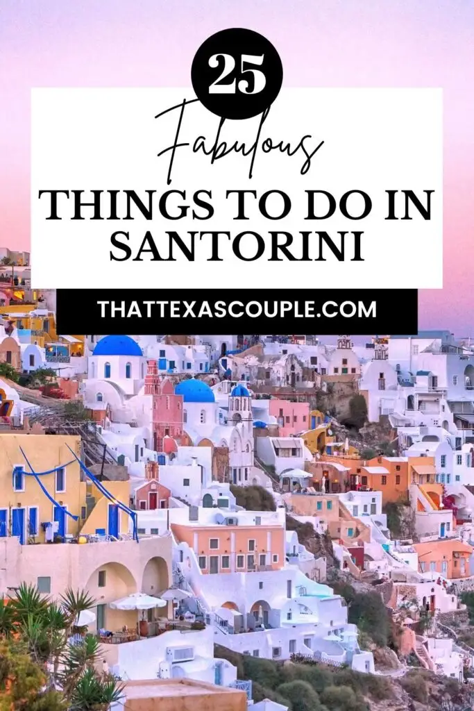things to do in Santorini
