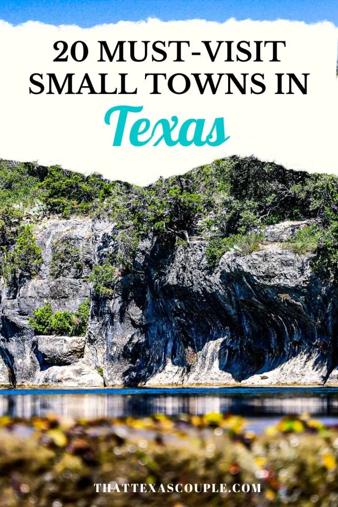 Texas small towns pin image