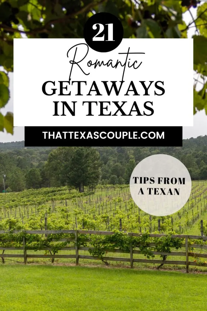 romantic getaways in Texas