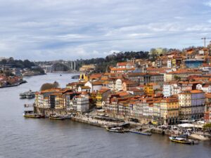 view of Porto from bridge