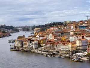 view of Porto from bridge