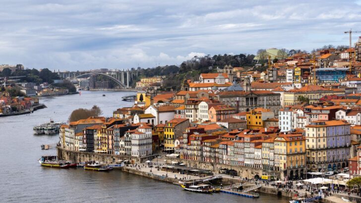view of Porto from bridge